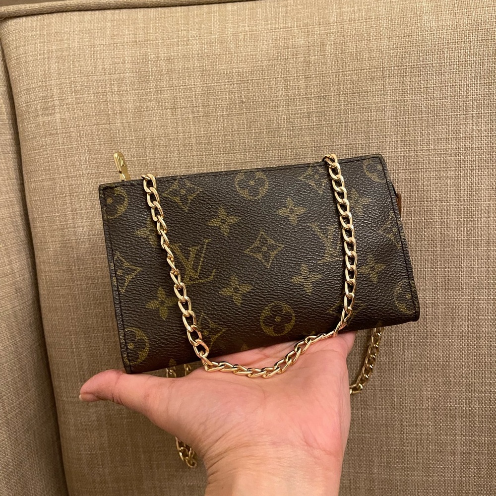 Monogram Canvas Crossbody Wallet - Brown - Picture 4 of 9